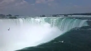 Evert is thoroughly impressed by the Niagara Falls.