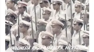 Lagu Indonesia Raya tahun 1945 ( Versi 3 Stanza) Video Musik Tempo dulu Akhir Era Penjajahan Jepang 