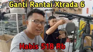 AKHIRNYA GANTI RANTAI POLYGON XTRADA 6 2022 PAKAI SHIMANO 11 SPEED HARGA 518 RB ‼️