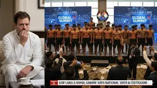 Youth Congress shirtless at AI summit: &lsquo;PM compromised&rsquo; slogans BJP&rsquo;s &lsquo;anti-national&rsquo; swipe at Rahul