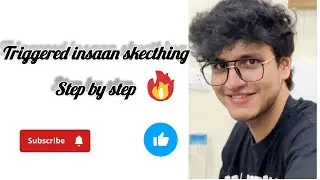 Triggered Insaan's Sketching Techniques You Need to Try #sketching #viralvideo