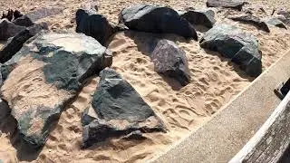 Walking along Skegness Beach Front