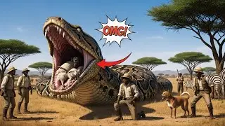 Rapid Response Team Saves Stray Dog from Giant Monitor Lizard