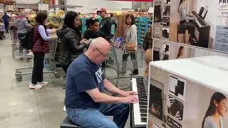 Music Box Dancer on Roland Piano at Costco