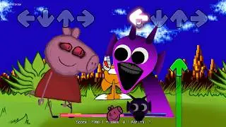FNF Sprunki Horror All Phases VS Peppa All Phases Sings Chasing Song | Incredibox Sprunki FNF Mods