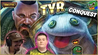 TYR, BASTANTE FRESCA LA NUEVA BUILD | Julio | Smite Ranked Conquest DuoQ Spudio 🥶
