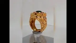 Premium Ethnic Lord Shiva Gold Ring | Manoj Jewellers