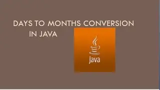 java program to convert given no  of days into months and days