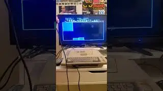 The #Atari400 Plays #Qix #retro #retrogaming  #atari #shorts #8bitcomputer #gaming
