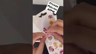 Sticker peeling ASMR #shorts #asmr #cringysounds