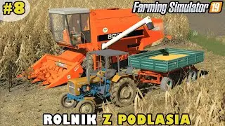 ROLNIK Z PODLASIA ▶ FS19 #8 🔥 Kukurydza na ziarno / Kupiłem nowego Bizona !