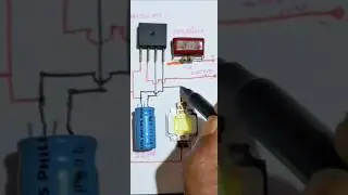Make 12volt LED connection//use Bridge rectifier//circuit diagram#electronics#youtubeshorts