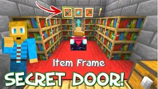 Item Frame Secret Door Tutorial Minecraft Bedrock [Windows 10, XBOX, Console and PE]