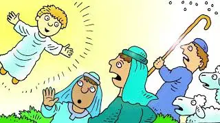The shepherds visit Jesus