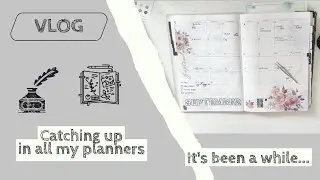 VLOG Catching up / September 2025 in my planners