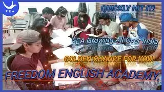 FEA Growing All Over India. Quickly Hot It!#freedomenglishacademy#feabook1