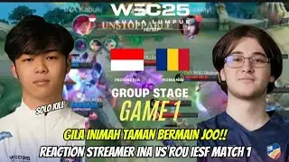 GILA INIMAH TEMPAT BERMAIN JO❗ REACTION STREAMER IESF INDO VS ROMANIA GAME 1#mpl #mlbb 