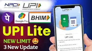 GOOD NEWS😍 UPI Lite transaction Limit update | upi lite new update | upi news | upi lite new limit
