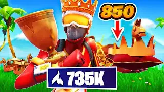CROWN WINS WORLD RECORD 👑 (735,000 Arena Points) | Fortnite Chapter 3