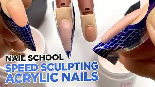 Nail School | How to Improve your Speed When Sculpting Acrylic Nails - #VerticalVideo