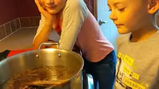 Foraging Sassafras and making Root beer Syrup