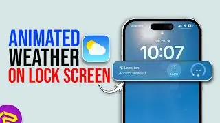Add Animated Weather on Your Lock Screen Wallpaper on iPhone | iPhone Lock Screen Customization