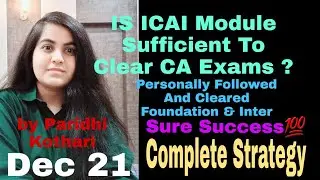 Is ICAI Module Sufficient To Clear CA Exams | Exam Tips And Strategy | CA Learners