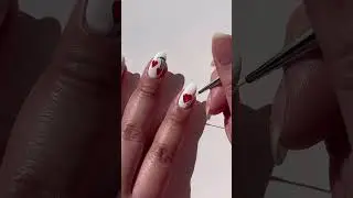 Cherry nails ❤️🍒#cherry #cherrynails #nailart #valentinesnails #diynails #nailtok #nails