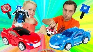 Watch Car Toys Car Starter Bracelets Gino Blueville and Roy Awan Power Battle Watch Car