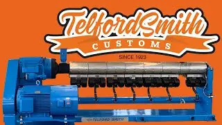 DUAL PLASTICS EXTRUSION LINE fully Insulated | 90mm Twin Head output (Telford Smith Extruder)