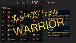 WARRIOR Talents Level 100 - Blizzcon 2013 [WoW]
