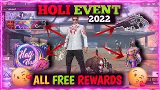Holi Event Free Fire 2022 😱 All Free Rewards | Free Fire Holi Event Free Rewards #shorts
