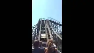 Riding the Silver Comet Roller Coaster at Fantasy Island