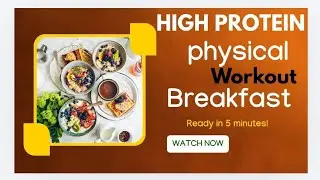 High protein breakfast recipe for physical workout || Best breakfast recipe 