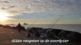 Vissen op de Noordpier met Hielke