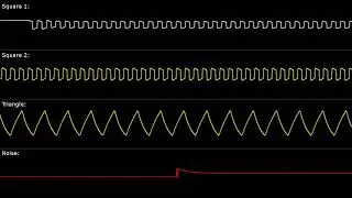 [NES] Zelda II: Battle - Oscilloscope View