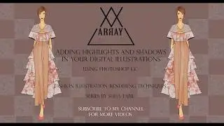 Adding highlights and shadows to your digital illustrations| Photoshop CC | Array Design Studio
