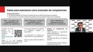 Procedimiento administrativo de autorización de evaluadores de competencia laboral.