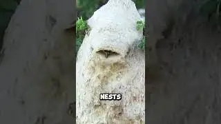 This Birds Are Genius At Building Nests! #shorts