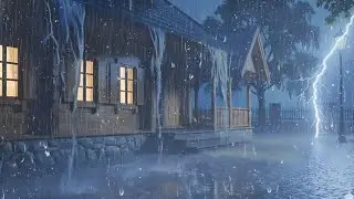 Heavy Rain & Thunderstorm Ambience for Deep Sleep & Relaxation