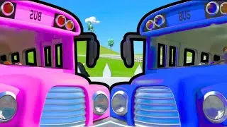 Wheels on the Bus Nursery Rhymes & Kids Songs | Bus Collection 52