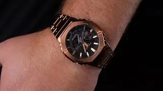 Casioak Full Metal GMB2100 из розового золота!