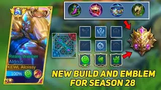 ALDOUS NEW EMBLEM AND BUILD SET TO GET EASILY RANK ON MYTHIC! ALDOUS BEST BUILD 2023 - MLBB