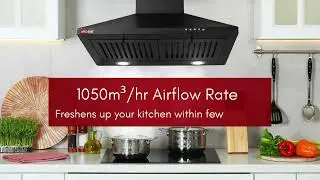 Ardnib Kitchen Chimney | Supreme Bk 60 | 1050 CMH Suction | 5 Years Motor Warranty