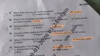 BCS508  key answers for VTU Jan 2026 exam VTU   5th Sem student #environmentalstudies #bcs508 #vtu