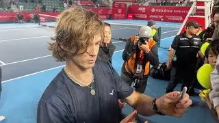 Fantastic smash by Andre Rublev but lost the Point 🎾