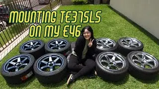 MOUNTING MY NEW TE37SLS ON MY 330I E46