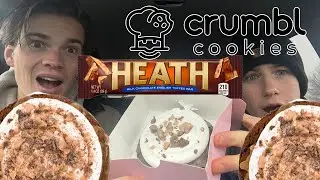 CRUMBL COOKIE REVIEW!! Chocolate Cake HEATH!!! Subscribe Request Pt. 2 & SPECIAL GUEST!
