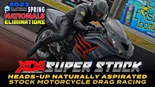 Super Stock XDA Eliminations: Heads Up, Naturally Aspirated Motorcycle Drag Bikes