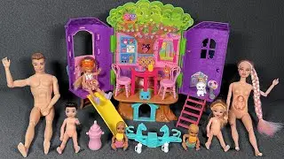 13 Minutes Satisfying with Unboxing Barbie Family Playset, Barbie Treehouse Toys ASMR | Review Toys 